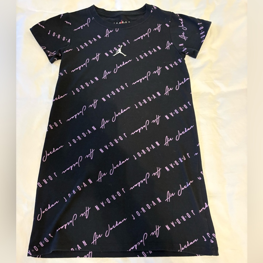 Nike Girls Jordan Black T-Shirt Dress